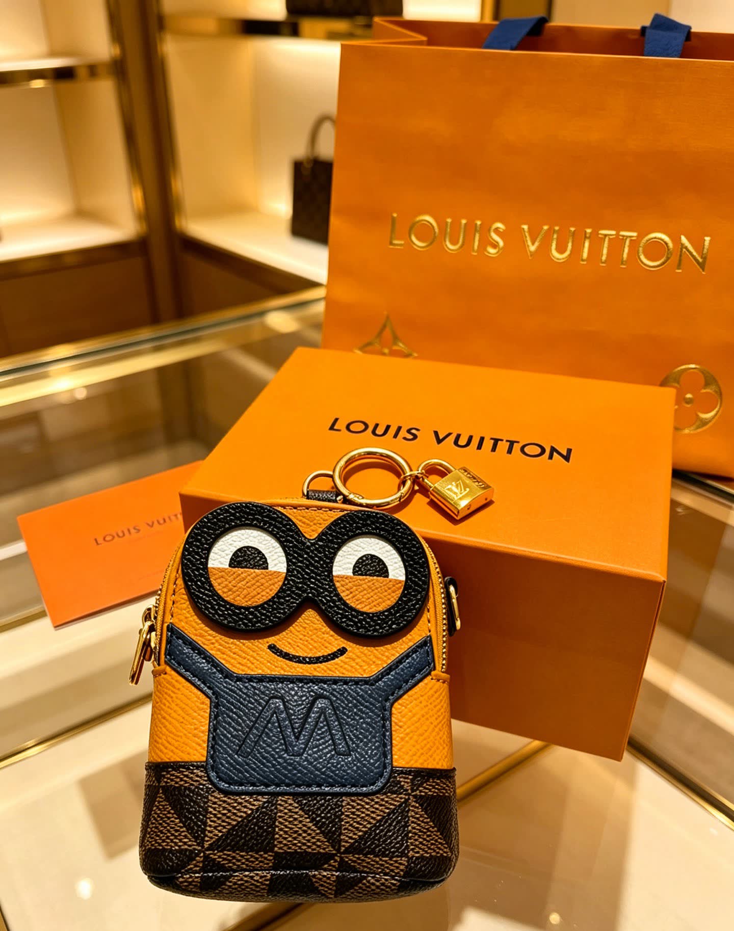 Louis Vuitton Minion Keychain